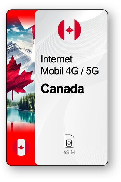 netSIM eSIM Internet Canada, valid for 7 days, Unlimited traffic
