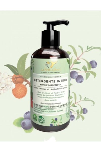 Le Erbe di Janas Gel intim cu mirt si iarba neagra, 200ml - Erbe di Janas