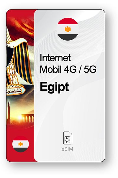netSIM eSIM Internet Egypt, valid for 30 days, 10 GB traffic