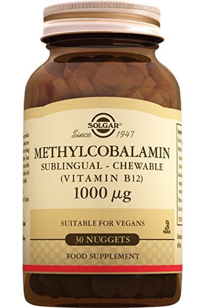 Solgar Methylcobalamin B12 1000 mcg 30 Dilaltı Tableti