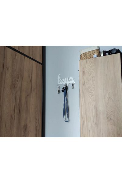 Filkorium3D Suport pentru chei modern și suport pentru chei de perete pentru casă - Suport pentru chei elegant cu scris chei