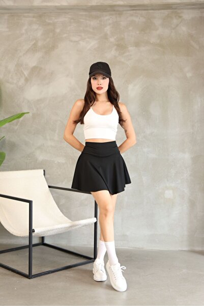 ESL ESLEM Pantaloni scurți de damă Fusta Diver Fabric