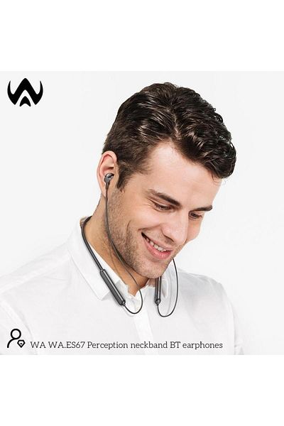 Wasat ELArab WA Neckband Earphones with Silicone Anti-Slip Design