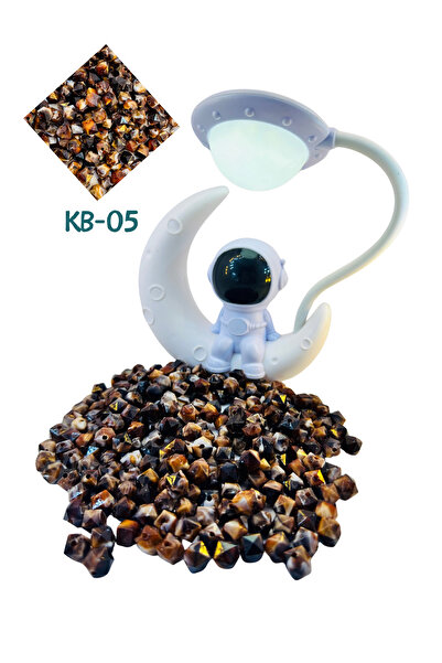 CSG BAZAAR Kaplan Desenli Kristal Akrilik Boncuk - KB-05 - 80 Adet Takı Yapım...