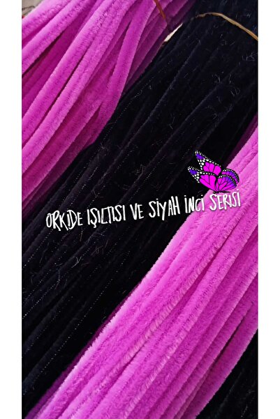 hobidaşım Orkide Işıltısı & Siyah İnci Serisi – 30’lu Şönil Seti (15 Mor, 15 ...