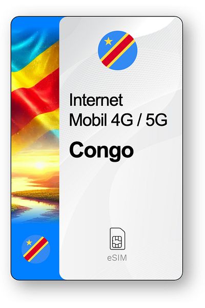 netSIM eSIM Internet Democratic Republic of Congo, valid for 7 days, Unlimited traffic