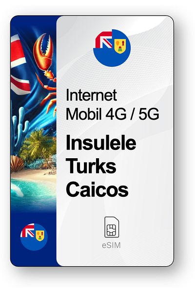 netSIM eSIM Internet Turks and Caicos Islands, valid for 30 days, 5 GB traffic