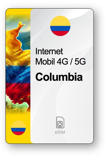 netSIM eSIM Internet Colombia, valid for 30 days, 10 GB traffic