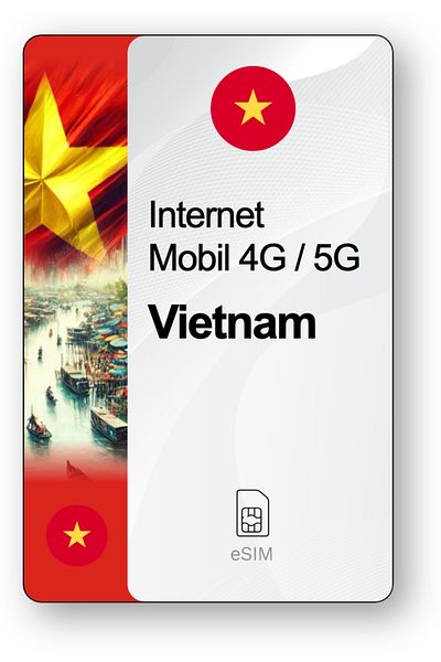 netSIM eSIM Internet Vietnam, valid for 30 days, 10 GB traffic