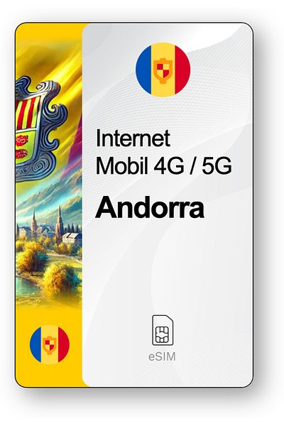 netSIM eSIM Internet Andorra, valid for 7 days, Unlimited traffic, Premium