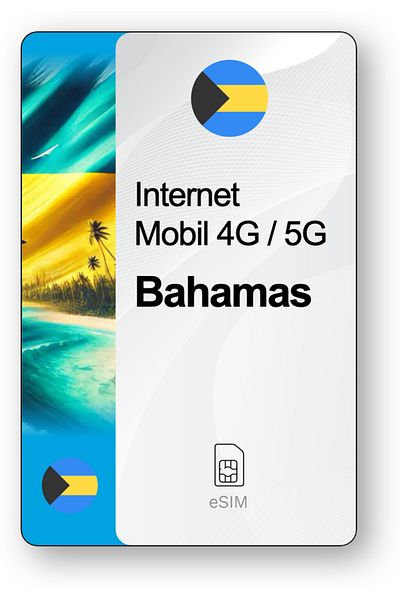 netSIM eSIM Internet Bahamas, valid for 30 days, 5 GB traffic