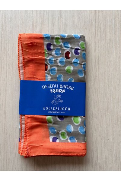Modakaşmir Moonlit Pattern Bamboo Scarf