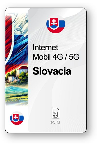 netSIM eSIM Internet Slovakia, valid for 30 days, 20 GB traffic, Standard