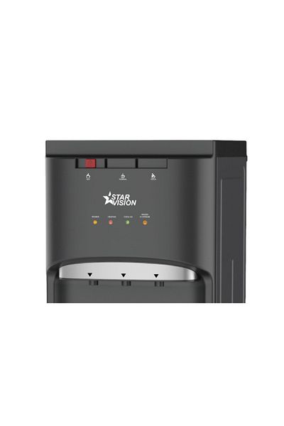 Star Vision 3 Lt Water Dispenser, 3 Temperature, Bottom Water Loading, Kids Lock, Stylish Black