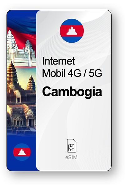 netSIM eSIM Internet Cambodia, valid for 7 days, Unlimited traffic