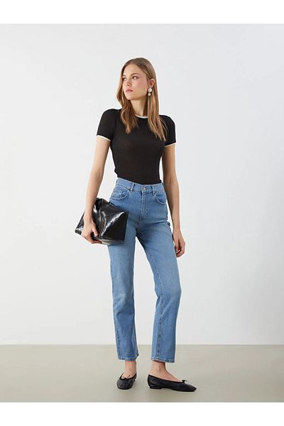 LC Waikiki Lcw jeans indigo mom fit women's jean pants