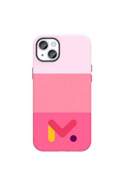 JollyMag Shockproof eco-leather protective case for Iphone 14, Pink, M Color Series