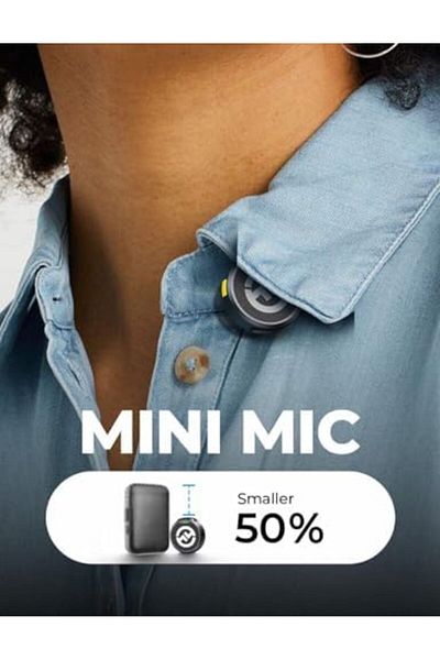 HollyLand Lark M2 Wireless Microphone For Iphone, Android And Camera, White And Black