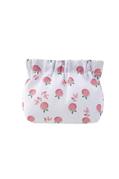 synshop Подложка за грим с прасковена шарка, козметичен органайзер за пътуване с магнитно закопчаване