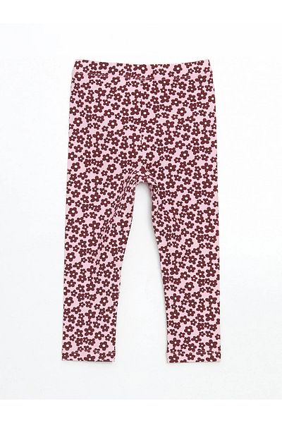 LC Waikiki Printed Girls' Tights with Elastic Waistband