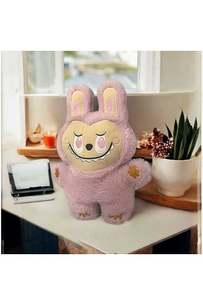 ŞAŞKIN HOUSE Cute Labubu Plush Toy & Sleeping Playmate & Gift Toy & 35 cm Cute Doll