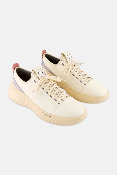 Cole Haan Women Wide Generation Zgrand II Lace Up Sneaker, Ivory