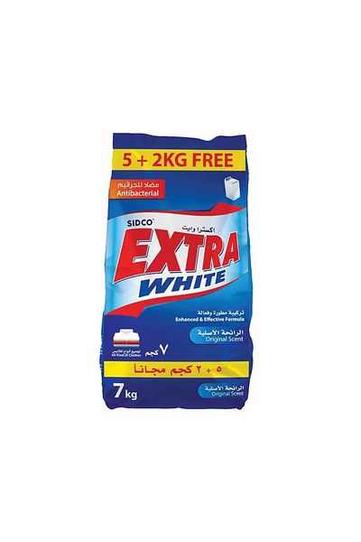 EXTRA WHITE Detergent Powder Flower High Foam, 7Kg