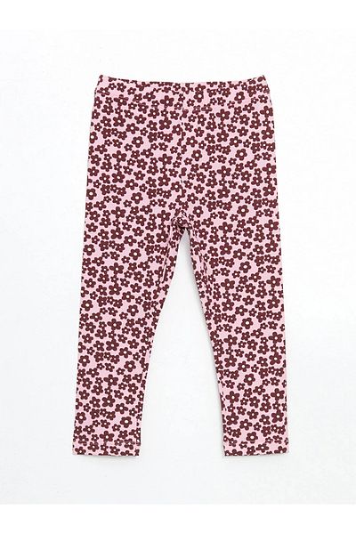 LC Waikiki Printed Girls' Tights with Elastic Waistband