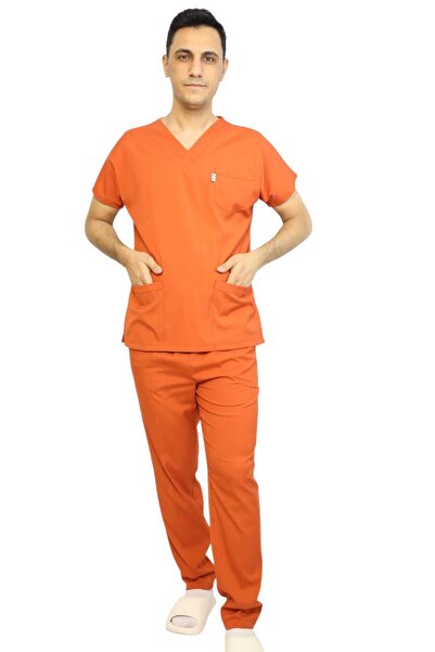 nutrix زي موحد للرجال من قماش الليكرا الناعم بأكمام الخفاش للممرضات والأطباء