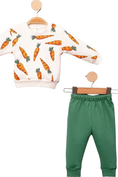 MixMax Bebe Carrot 2-Piece Baby Set Long Sleeve Cotton Unisex