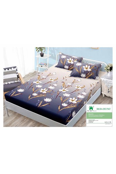 FIONNA.RO Duvet Cover with Elastic and Pillowcases 160x200cm - Magnolia