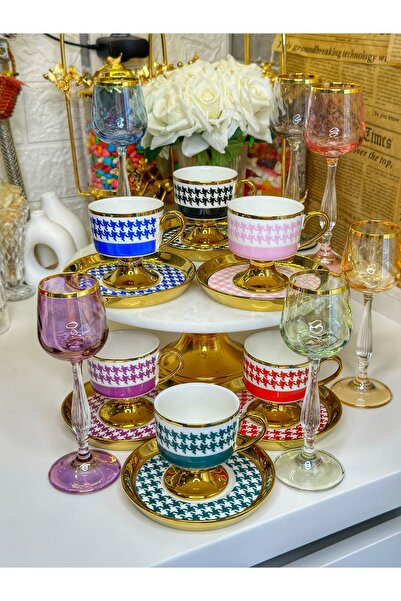 Kosova Kazayağı Fincan Takımı & Kahve Yanı Su Bardağı