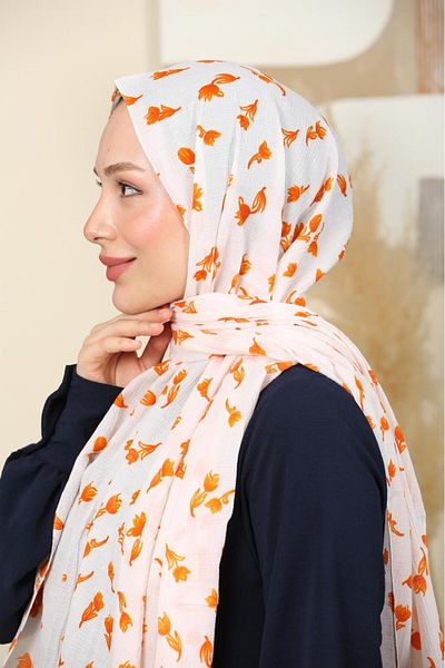 WOHOME Mini Patterned Gathered Shawl-Ironing Light Structure, Special Texture That Breathes Air, Large Size, Thin and Delicate