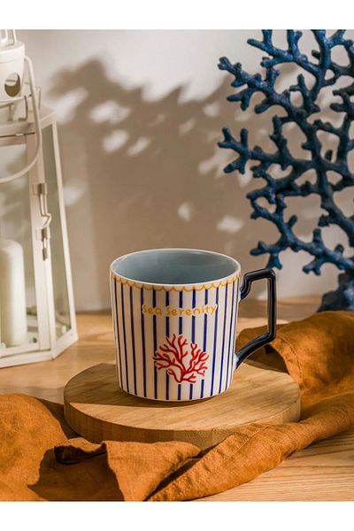 LC Waikiki Lcw Home Mixed Printed Porcelain Mug 320 ml