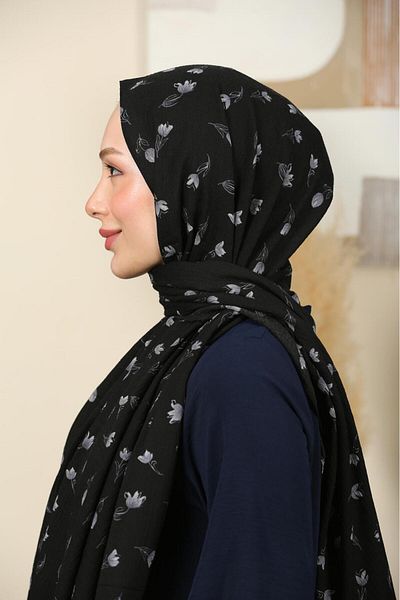 WOHOME Mini Patterned Gathered Shawl-Ironing Light Structure, Special Texture That Breathes Air, Large Size, Thin and Delicate