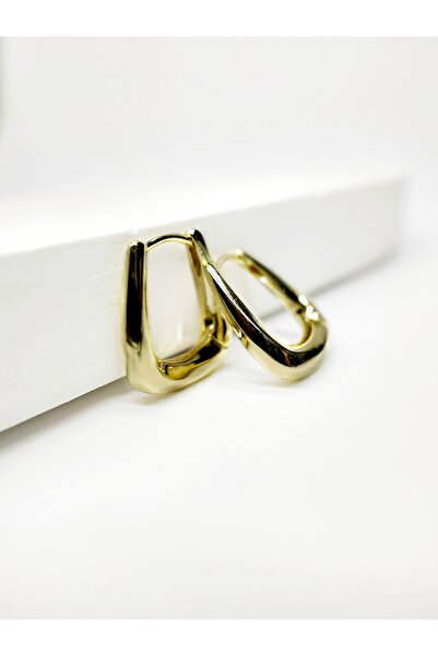 Qaws Gold Minimal Tasarımlı Xuping Mini Küpe