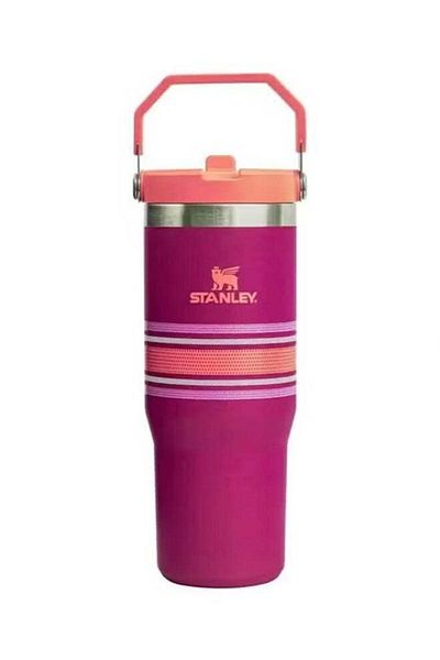Stanley Stainless Steel Vacuum Insulated Tumbler with Lid and Straw for Water, Iced Tea or Coffee, S