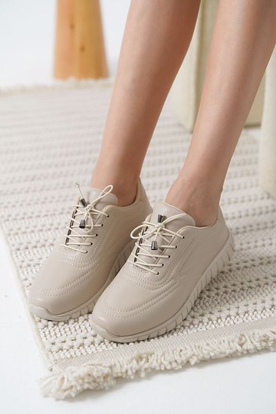 ripuvainen Bravel Women's Memory Foam Insole Sports Shoes Sneaker - Beige
