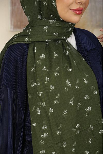WOHOME Mini Patterned Gathered Shawl-Ironing Light Structure, Special Texture That Breathes Air, Large Size, Thin and Delicate