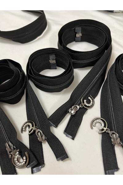 ELİTSEK Plastik diş 65 cm fermuar 5 adet ceket yelek mont elbise fermuarlı