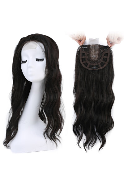 Suzan Peruk Gerçek Saç Dokusunda Sentetik Tül Tepelik