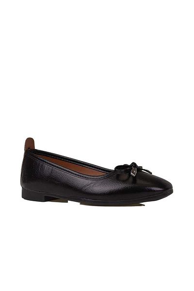 Trend Adımlar Black Bow Tie Flat Ballerinas