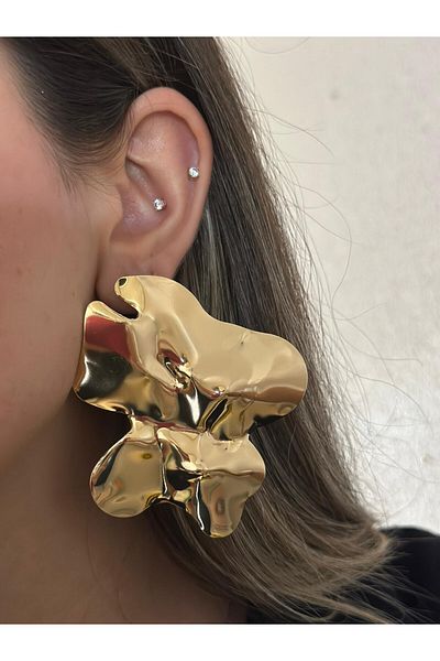MyladyAccessoriess Flower Plate Premium Earrings