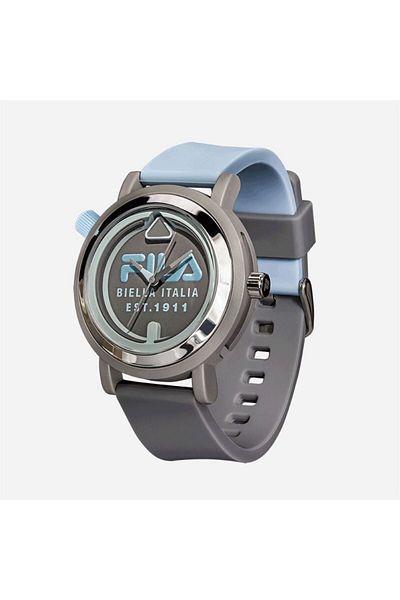 Fila Adult Unisex Analog Watch, Blue/Gray 38-341-005, 42 mm