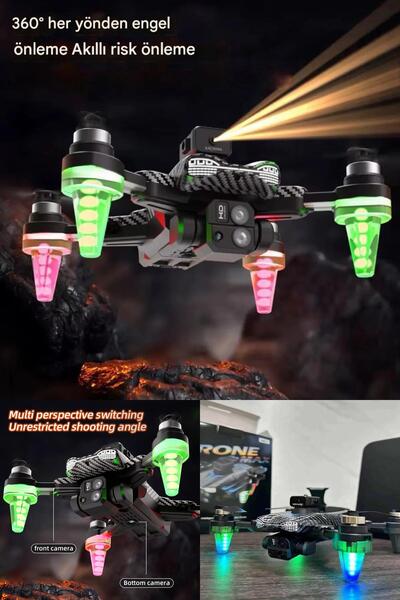 Yu Su Tools 🚀 C19s Akıllı Katlanabilir Drone | Çift Kameralı | 360° Engel Algılama | Gerçek Zamanlı Görüntü 4K