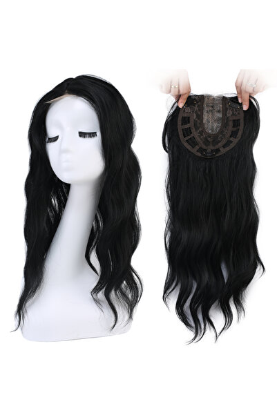 Suzan Peruk Gerçek Saç Dokusunda Sentetik Tül Tepelik