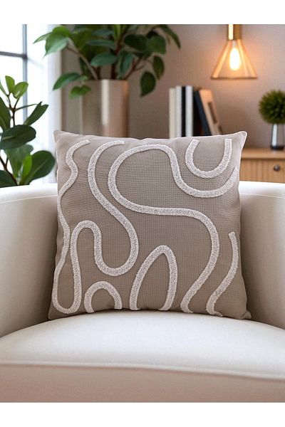 nunuteks evinizi renklendirin Bohemian Style Punch Embroidered Throw Pillow Case |   43X43Cm