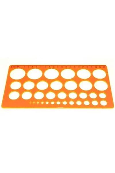 Mu Art Ahşap Circle Template Ruler 1-36