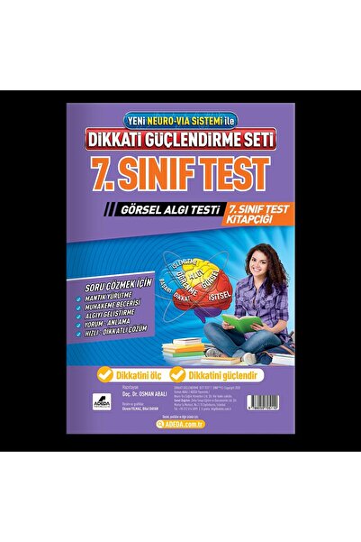 Adeda Yayınları Dikkati Güçlendirme Seti 13 Yaş 7. Sınıf Test- Osman Abalı
