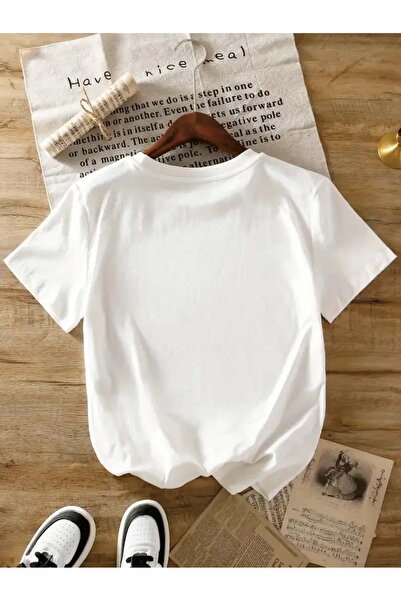 Trend Sizde Unisex Leopard Cherry Road Special Design Front Printed Design Tshirt